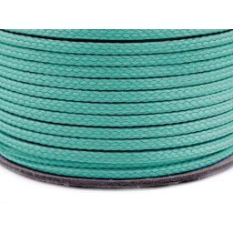 Oděvní šňůra PES Ø2 mm, barva 5305 tyrkys sv.