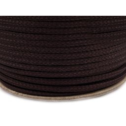 Oděvní šňůra PES Ø2 mm, barva 7929 hnědá kávová