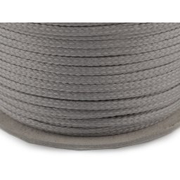 Oděvní šňůra PES Ø2 mm, barva 8814 šedá holubí