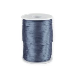 Saténová šňůra Ø2 mm, barva 003 (03) šedá