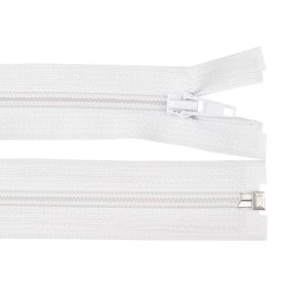 Spirálový zip No 5 délka 55 cm bundový POL, barva 101 bílá