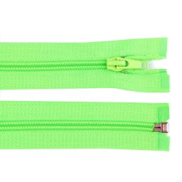 Spirálový zip No 5 délka 55 cm bundový POL, barva 333 zelená elektrická neon