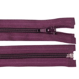 Spirálový zip No 5 délka 60 cm bundový POL, barva 180 fialová gerbera