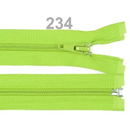 Spirálový zip No 5 délka 60 cm bundový POL, barva 234 Lime Green