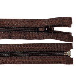 Spirálový zip No 5 délka 60 cm bundový POL, barva 304 hnědá čokoládová