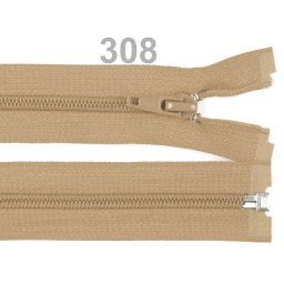 Spirálový zip No 5 délka 60 cm bundový POL, barva 308 Béžová