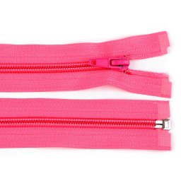 Spirálový zip No 5 délka 60 cm bundový POL, barva 338 růžová neon