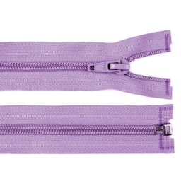 Spirálový zip No 5 délka 65 cm bundový POL, barva 166 levandulová