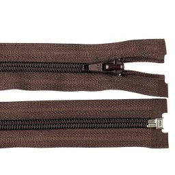 Spirálový zip No 5 délka 75 cm bundový POL, barva 304 hnědá čokoládová