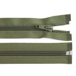 Spirálový zip No 5 délka 75 cm bundový POL, barva 327 zelená olivová