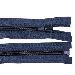 Spirálový zip No 5 délka 75 cm bundový POL, barva 330 modrá tmavá