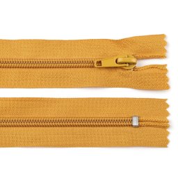 Spirálový zip No 5 délka 18 cm POL, barva 123 hořčicová