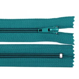 Spirálový zip No 5 délka 18 cm POL, barva 275 tyrkys zelený tmavý