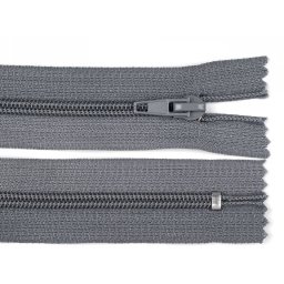 Spirálový zip No 5 délka 18 cm POL, barva 319 šedá ocelová
