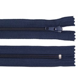 Spirálový zip No 5 délka 18 cm POL, barva 330 modrá tmavá