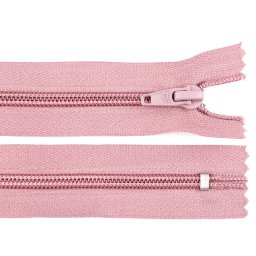 Spirálový zip No 5 délka 18 cm POL, barva 151614 starorůžová sv.