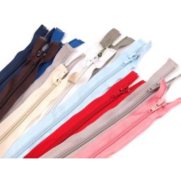 Spirálový zip No 5 délka 18 cm POL, barva mix náhodných variant