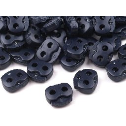 Brzdičky s dvěmi dírkami 15x15 mm malé, barva 5 (330) modrá temná