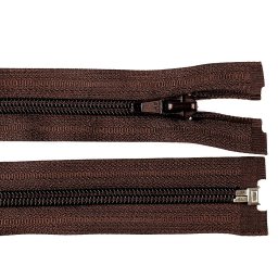 Spirálový zip No 5 délka 30 cm bundový POL, barva 304 hnědá čokoládová