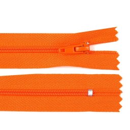 Spirálový zip No 3 délka 18 cm pinlock, barva 158 oranžová
