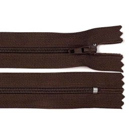 Spirálový zip No 3 délka 18 cm pinlock, barva 304 hnědá čokoládová