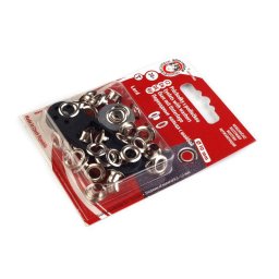 Průchodky s podložkou vnitřní Ø5,5 mm / vnější Ø10 mm, barva 1 barva nikl