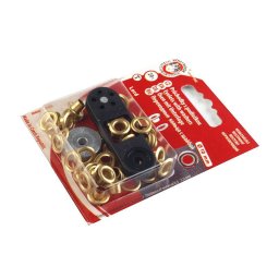 Průchodky s podložkou vnitřní Ø5,5 mm / vnější Ø10 mm, barva 2 zlatá