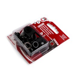 Průchodky s podložkou vnitřní Ø7 mm / vnější Ø13 mm, barva 4 nikl černý