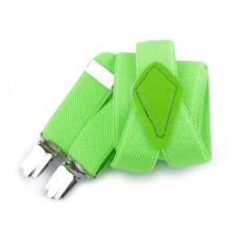 Dětské šle jednobarevné, barva 8 zelená neon
