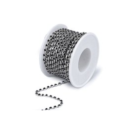 Štrasový prýmek / borta šíře 2,9 mm, barva 5 jet stříbrná