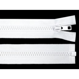 Kostěný zip No 5 délka 35 cm bundový, barva 101 bílá