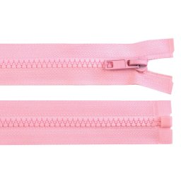Kostěný zip No 5 délka 55 cm bundový, barva 134 růžová dětská světlá