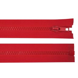 Kostěný zip No 5 délka 75 cm bundový, barva 148 červená