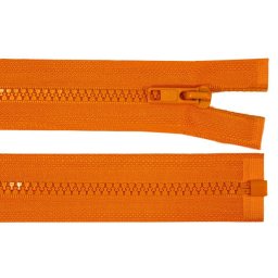 Kostěný zip No 5 délka 75 cm bundový, barva 158 oranžová