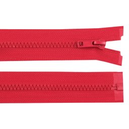 Kostěný zip No 5 délka 85 cm bundový, barva 162 červená světlá