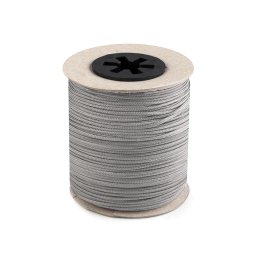 Šňůra technická žaluziová / k navlékání korálků Ø1,4 mm, barva 4 šedá střední