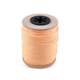 Šňůra technická žaluziová / k navlékání korálků Ø1,4 mm, barva 9 broskvová světlá