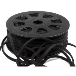 Řemínek imitace kůže šíře 3 mm, barva 3 černá