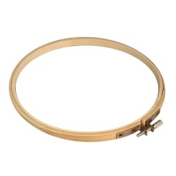 Vyšívací kruh bambusový Ø18 cm, barva bambus světlý
