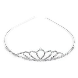 Štrasová čelenka / korunka do vlasů, barva 6 crystal