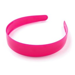 Plastová čelenka - polotovar pro výrobu, barva 1 pink