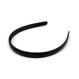 Plastová čelenka do vlasů, barva 11 černá