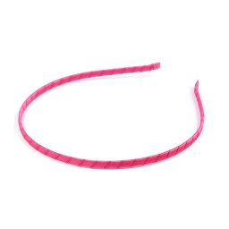 Saténová čelenka do vlasů, barva 5 růžová ostrá
