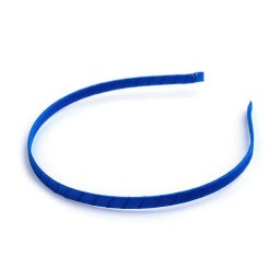Saténová čelenka do vlasů, barva 25 modrá královská