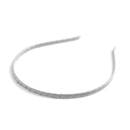 Saténová čelenka do vlasů, barva 26 šedá světlá