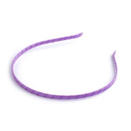 Saténová čelenka do vlasů, barva 27 fialová lila tmavá