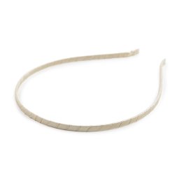 Saténová čelenka do vlasů, barva 28 krémová světlá