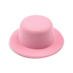Mini klobouček / fascinátor k dozdobení Ø13,5 cm, barva 3 růžová střední