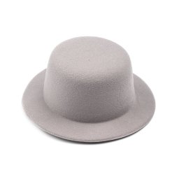 Mini klobouček / fascinátor k dozdobení Ø13,5 cm, barva 6 šedá holubí