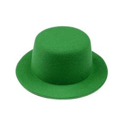 Mini klobouček / fascinátor k dozdobení Ø13,5 cm, barva 7 zelená pastelová